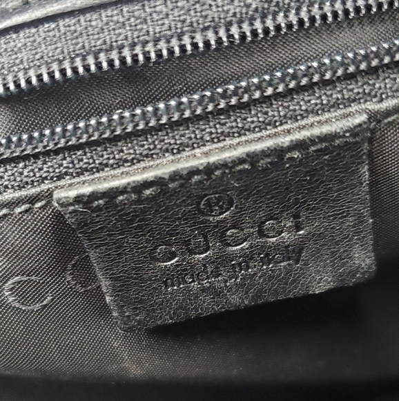 🔥Host Pick!🔥GUCCI Jackie black Canvas/Leather - shoulder Bag - Vintage🔥🔥🔥🔥 - Picture 4 of 14